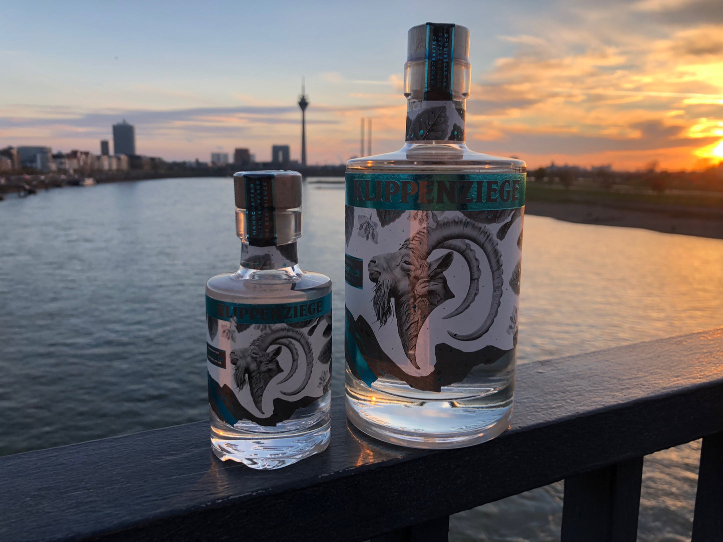 KLIPPENZIEGE Mate Dry Gin 41 % Vol. | DUO PAKET 0,5L + 0,1L