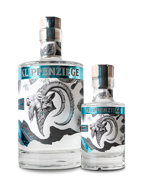 KLIPPENZIEGE Mate Dry Gin 41 % Vol. | DUO PAKET 0,5L + 0,1L